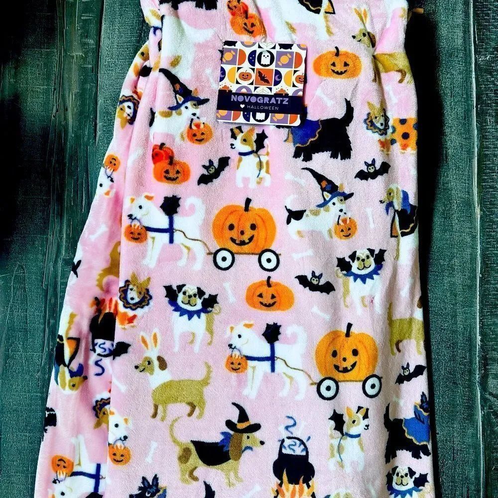 Plush Halloween Pink Costume Dogs Oversize Throw Blanket